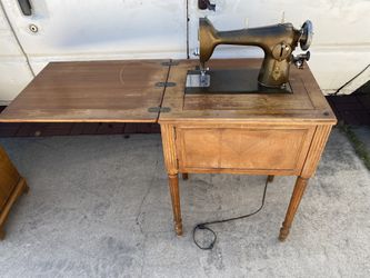 Vintage Sewing Machine Table 