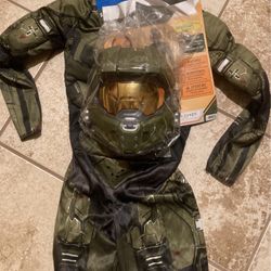 Halo Boys Size S 4-6 Costume Brand New