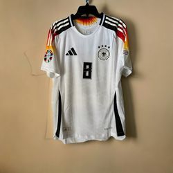 Soccer Jersey Germany 2024 Euro Home White Toni Kroos #8 Men Size Shirt Men