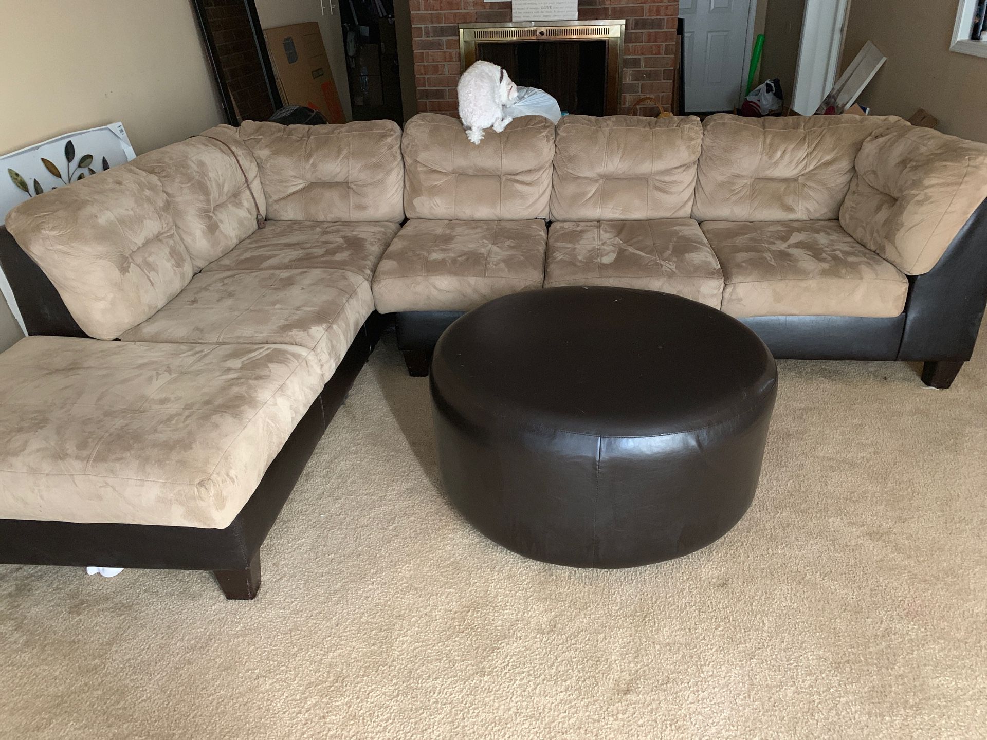 Sectional Couch with ottoman