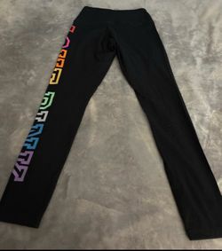 Pink black leggings size m