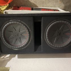 2 Kicker 12” Subwoofers In Box