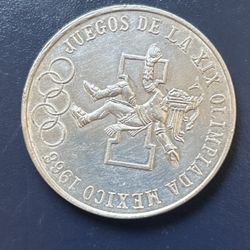 Moneda De Plata Olimpiadas Mexico 86