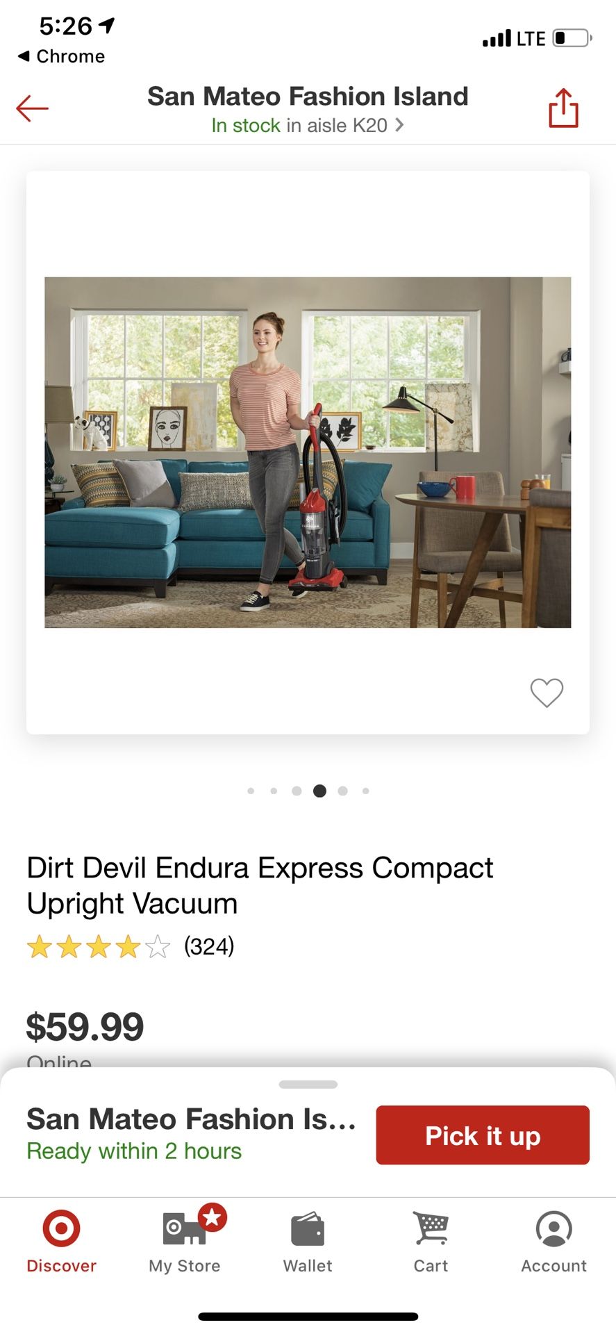 Vacuum dirt devil endura express