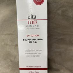 EltaMD UV Lotion Body Sunscreen, SPF 30+ Sunscreen Lotion, Made with Zinc Oxide and Hyaluronic Acid, 7.0 oz Pump