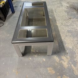 Solid Wood Glass Pane Coffee Table