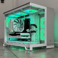 BLACK FRIDAY DEALS!! White Gaming PC | Ryzen 7 7700X + RX 9060 XT White + 32GB DDR5 + 2TB NVMe | 240+ FPS on Fortnite