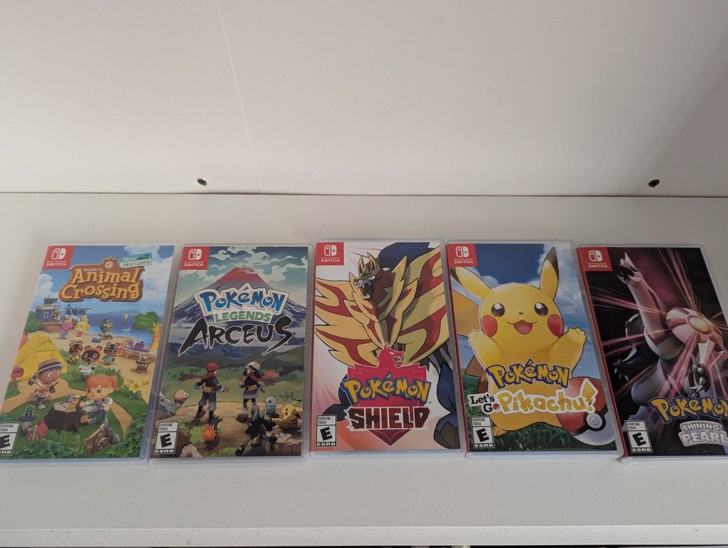 Pokemon Games And Animal Crossing For Switch (35 Each)
