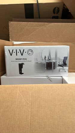 Vivo black under desk and wall pc mount