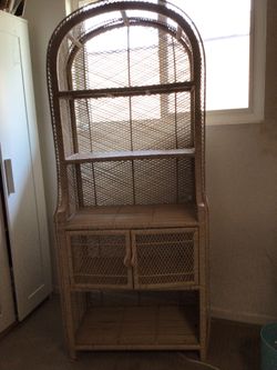 Wicker cabinet