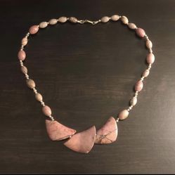 (925) Sterling silver and Natural Rhodolite Handmade Cindy Westman Original  (20 inch)
