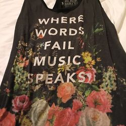 Woman's Tank Top - Where Words Fail Music Speaks