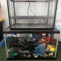 10 gallon & 5 gallon Fish Tank with supplies (everything Included)