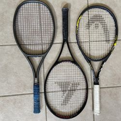 Tennis Rackets Lot 3 Yonex/ Head/Kennex