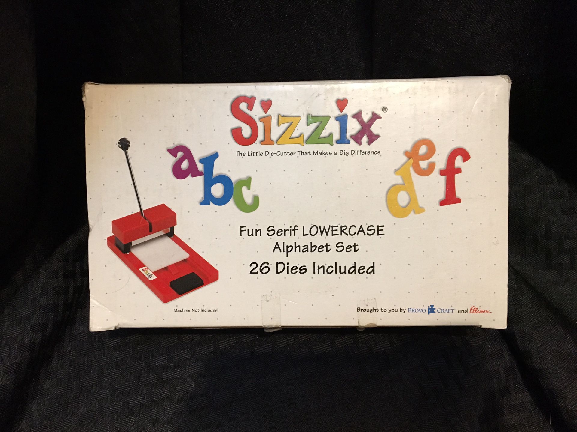 Sizzix Original Die-Cut Fun Serif Lowercase Alphabet