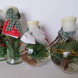 Oil Lamp Candles New Sealed Glass Jars