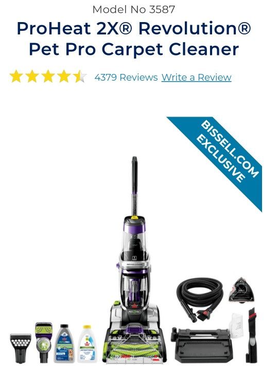 Bissell ProHeat 2x Pet Pro Steam Cleaner