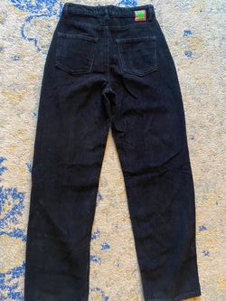 Black Corduroy High-Waist Pants Empyre