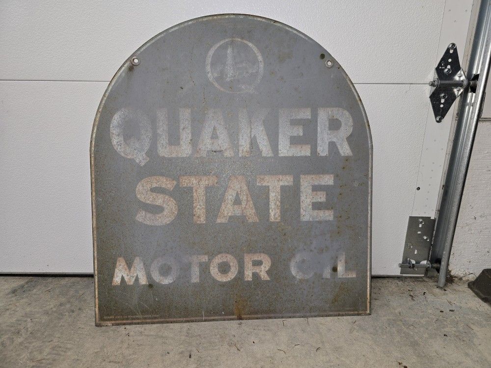 Quaker State Motor Oil Sign