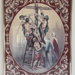 Artwork:   Vintage Vincent Barzoni The Crucifixion  16x20