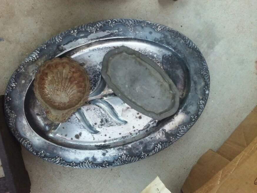 Antique silver plated dishes from 1800s