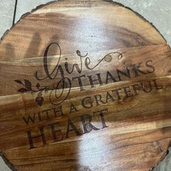 Lazy Susan With Engraving Gorgeous!!! New