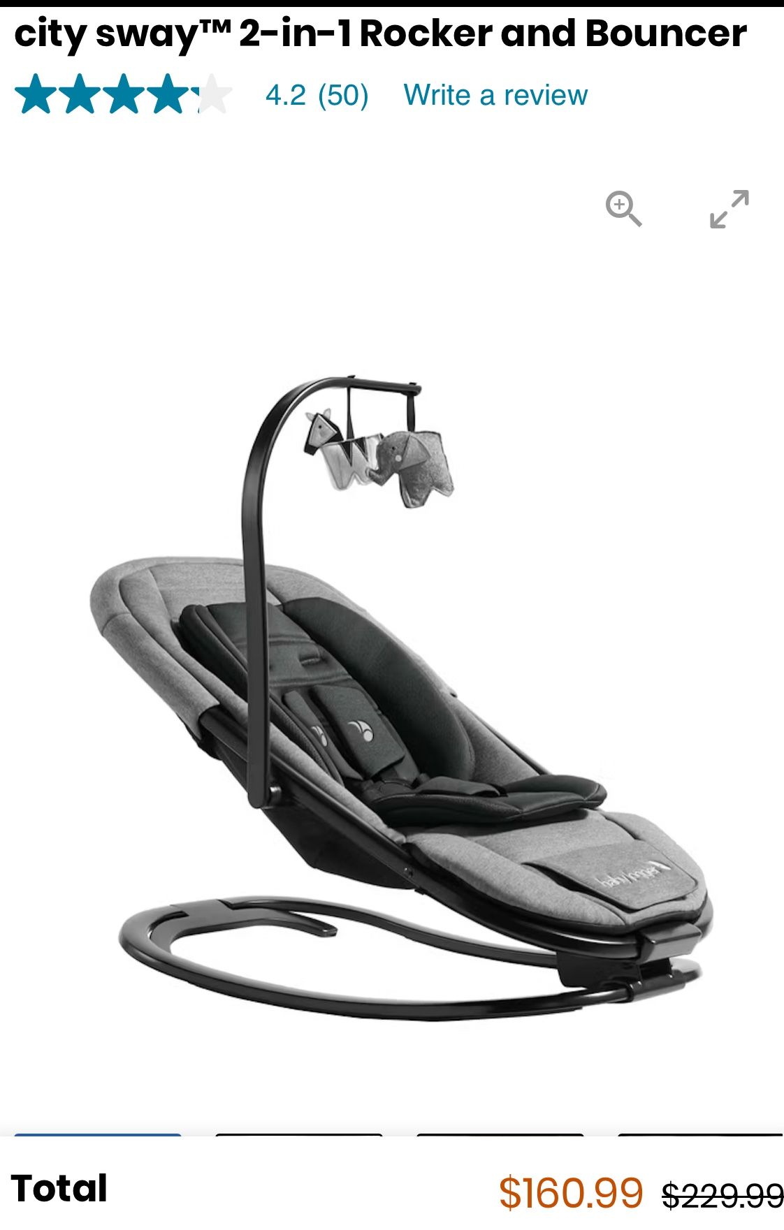 Baby Jogger City Sway Baby Seat Bouncer