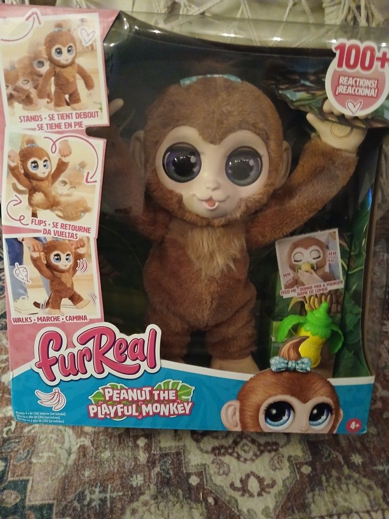FurReal Friend Peanut The Playful Monkey New In Box