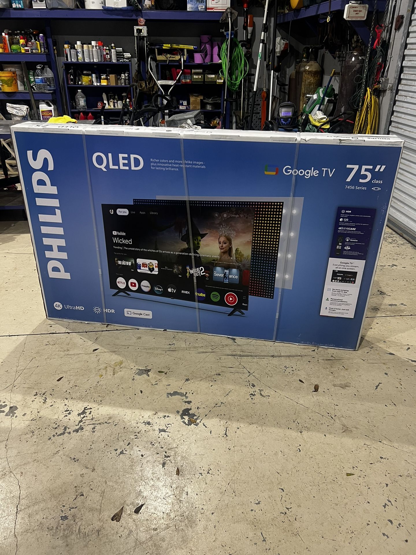 75” TV QLED Google TV