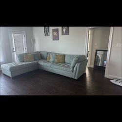 Teal Green Sectional