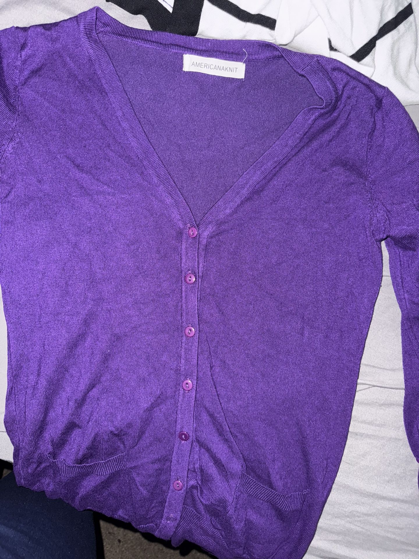 Purple Cardigan
