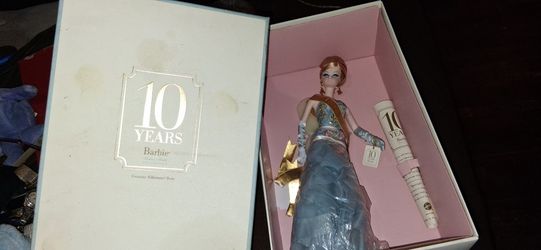 Platinum 80th Year Anniversary Barbie Doll New Never Opened 