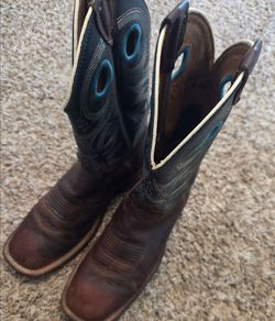 Justin Men's Rough Rider Copper Brown Boots 
mens  size 7D
My son used for work a few times