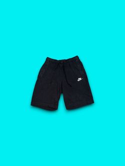 Nike Men's Sweat Shorts Sportswear Club Logo 100% Cotton Black Small