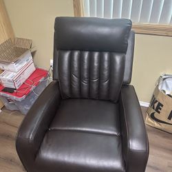 Faux Leather Recliner 