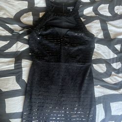 Black Sequin Dress