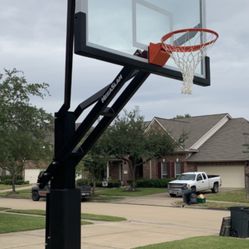 Professional Basketball Hoop 72 Inch Glass Backboard 