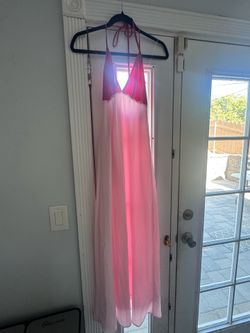 Pink Halter Maxi Dress