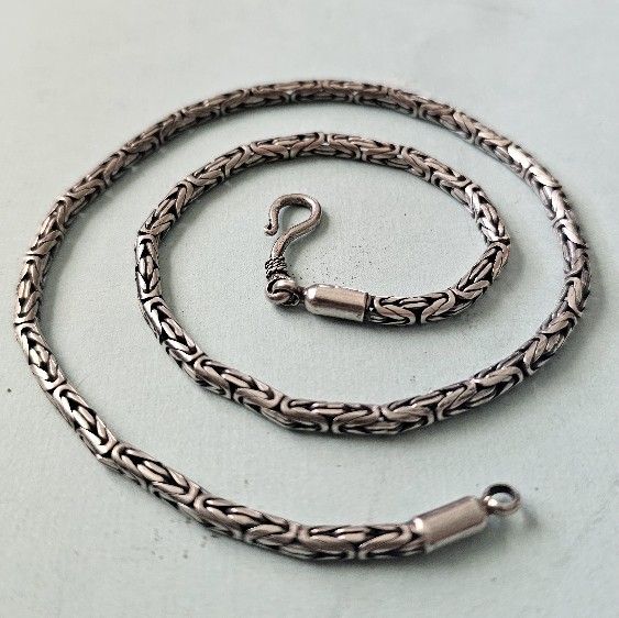 Sterling Silver Byzantine Chain Necklace