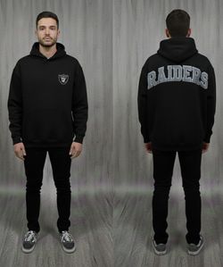 Raiders Graphic Hoodie - Black