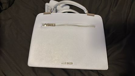 Steve Madden Light Blue Structured Handbag