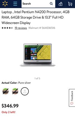 Acer Swift 13” Laptop New in Box Full HD