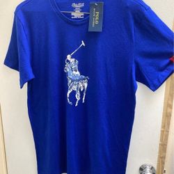 Men's Tie-Dye Big Pony Logo Pajama Shirt by Polo Ralph Lauren