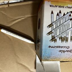 Miscellaneous Wedding Supplies - Flower Petal Bags Favor Bags, Wooden Mini Pencils “Happily Ever After”, Wooden Paper Fans