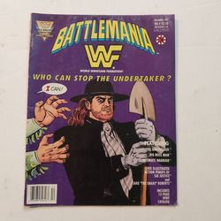 Valiant Comics(1991) Battlemania #4 Magazine WWF Wrestling w/ Posters