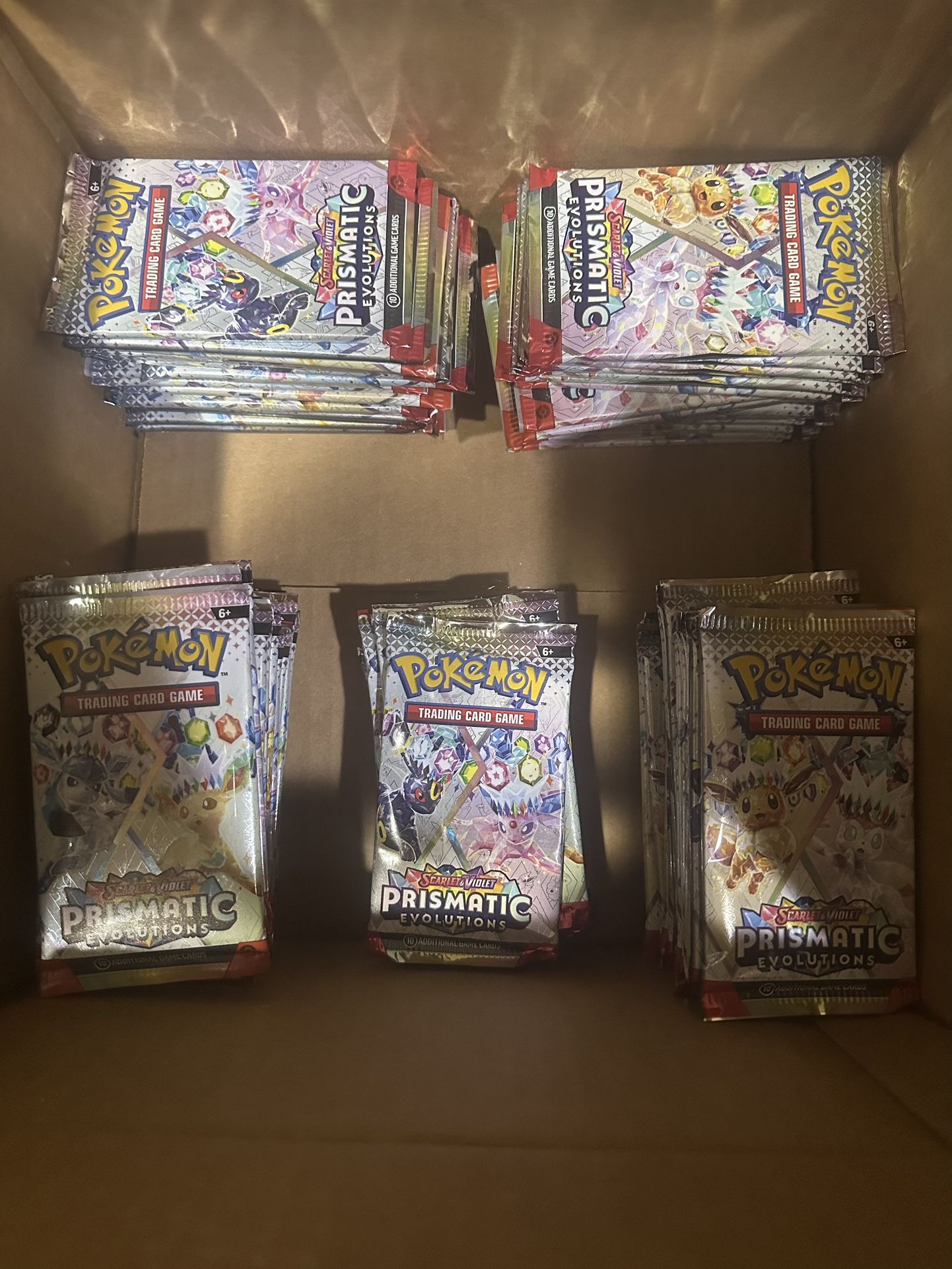Pokemon TCG - 100 BULK Prismatic Evolutions Loose Packs