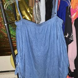 Seven Apparel Shoulder shirt/ 1 pc necklace