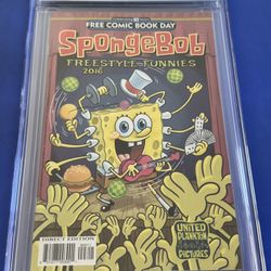 SpongeBob Freestyle Funnies #1 CGC 9.8 FCBD United Plankton Pictures COMIC 2016