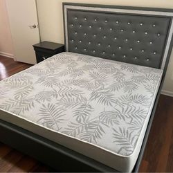 Brand New Black, Grey, White Diamond Tufted Headboard King And Queen Size 