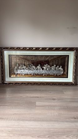 Last Supper Framed 3D Relief Wall Art